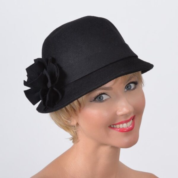 52656 Black Wool Hat