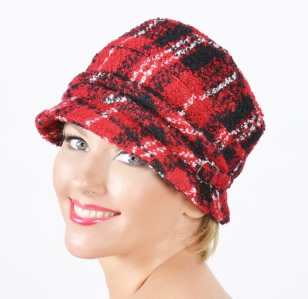 52675 Red Printed Casual Hat