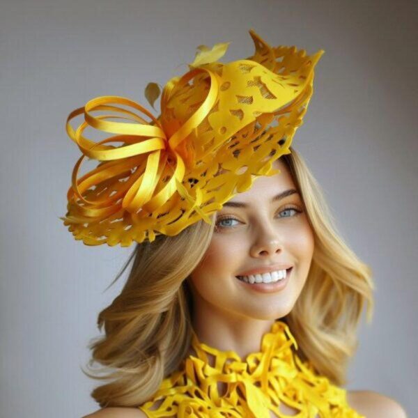 52681 Gold, Soft Fabric Fascinator