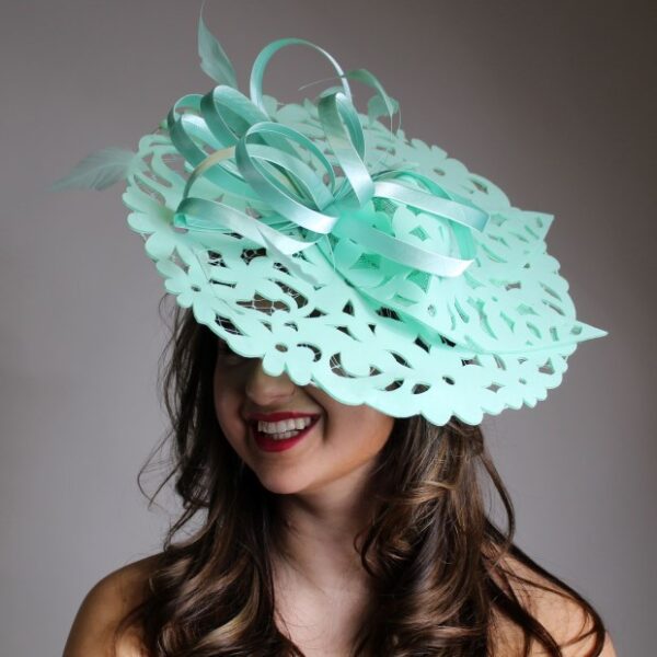 52681 Mint, Soft Fabric Fascinator