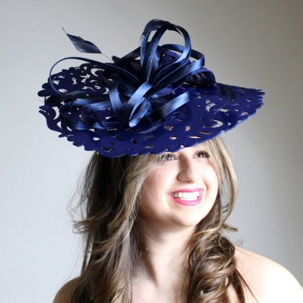 52681 Navy, Soff Fabric Fascinator