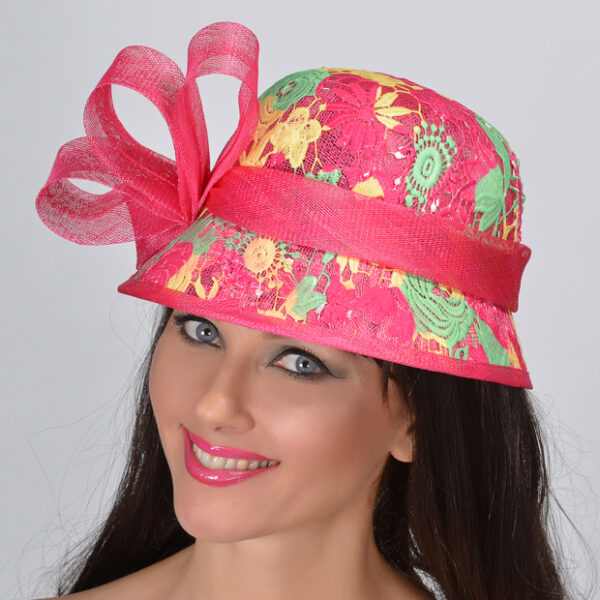 52769 Strawberry Multi Color Printed  Hat