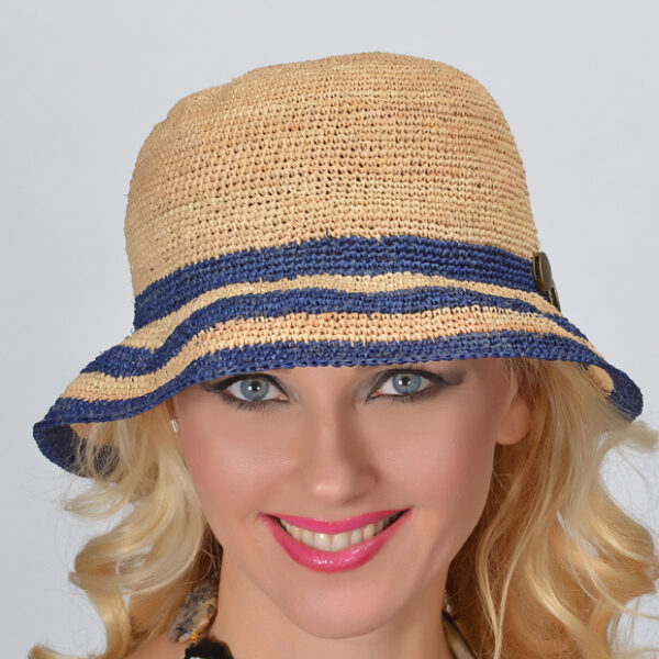 52855 Natural Woven Raffia Hat