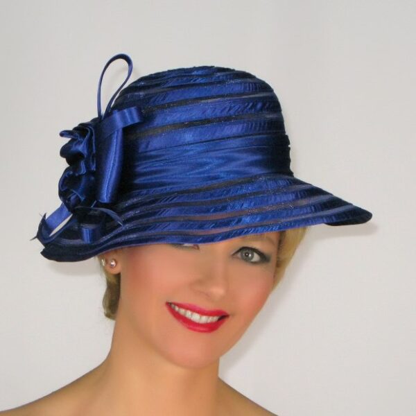 52917 Royal Foldable Mesh Satin Hat