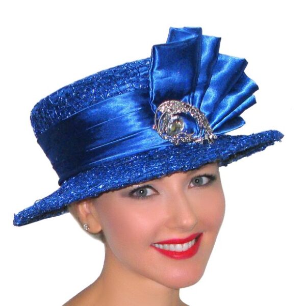 52947 Royal Satin Laced Ribbon Hat