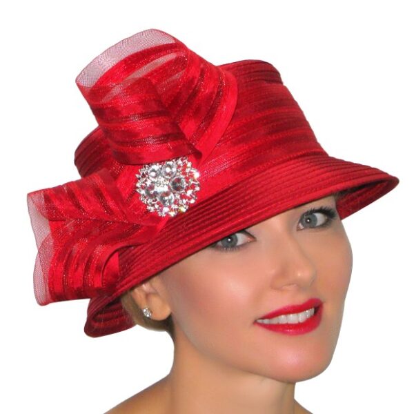 52949 Red Small Satin Hat Ribbon